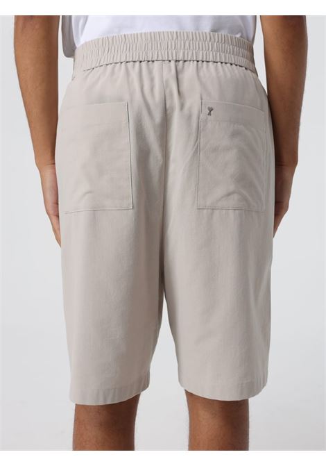 ami de coeur sport bermuda short men beige in cotton AMI PARIS | HSO306.CO0062271